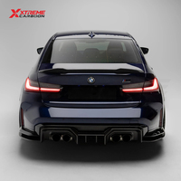 Diffuseur de pare-chocs arrière en fibre de carbone sèche XTREME style AD, lèvre de pare-chocs arrière, séparateur latéral inférieur, kit carrosserie pour BMW M3 M4 G80 G82 G81 G83