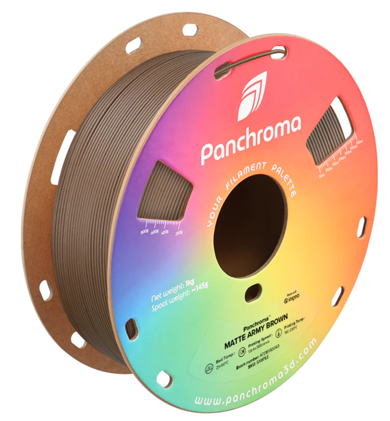 สีน้ำตาลทหารด้าน