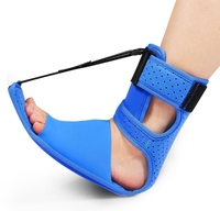 Ceinture extensible pour chute de pied améliorée Attelle de nuit réglable unisexe Attelle de cheville fixe Support de pied
