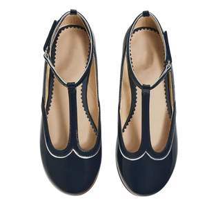 Choozii negro parte superior de cuero de T-bar Mary Jane Zapatos de vestir para chicas - Product Image 2