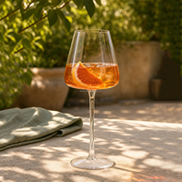 Gobelet Flamant Rose en Plastique Transparent Incassable de Luxe 530ml, Verre à Vin Personnalisé à Bord Droit Incliné pour Mariages, Banquets et Événements