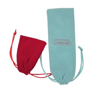 Personalized <b>Watch</b> Packaging Drawstring Soft Velvet Custom Logo Small Pouch with Tassel - Product Image 6