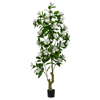 Vente en gros Chine Nouveau design Arbre de magnolia artificiel en plastique à toucher réel, style branche de soie, pour intérieur et extérieur, décoration paysagère, anniversaire