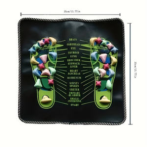 Slimore cuidado de la salud acupuntura pie reflexología masaje Pad ABS + PU Material Anti celulitis Control de sincronización pie masajeador cojín - Product Image 3