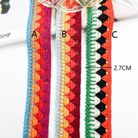 Tissu en polyester/coton soluble dans l'eau, imitation dentelle vintage brodée à la main et tissée à la machine, pour sacs, chaussures et robes
