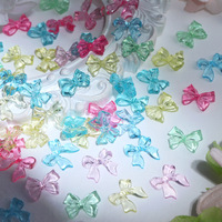 Charme d'ongle couleur bonbon arc manucure ornements ruban 3D mignon résine nœud papillon accessoires d'art d'ongle