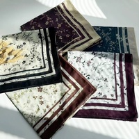 Hijab Segiempat Voile Malaysia Terbaru Bermotif Digital, Syal Ringan, Lembut, dan Bernapas untuk Wanita, Cocok untuk Kencan & Aktivitas Luar Ruangan