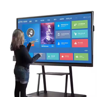 Tableau blanc interactif intelligent, écran LCD, écran tactile, panneau d'affichage numérique, tableau intelligent pour l'enseignement en classe et l'éducation