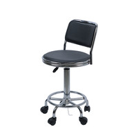 Tabouret de bar en métal à prix abordable, design simple, pour usage domestique ou de réception, chaise pivotante à roulettes et à hauteur réglable