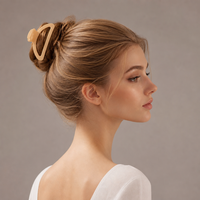Lot de pinces à cheveux mates grandes tailles pour femmes, motif floral mignon, barrettes carrées pour cheveux épais ou fins, accessoires capillaires