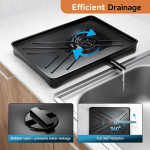<strong>Dish</strong> Drying <strong>Rack</strong> Expandable <strong>Dish</strong> <strong>Rack</strong> Large Capacity <strong>Dish</strong> Drainer for Kitchen Counter With Utensil Holder - Product Image 3