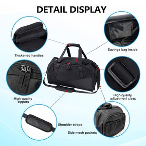 VIPOKO с логотипом на молнии, Водонепроницаемая спортивная сумка для спортзала и путешествий, обувной отсек, Футбольная Спортивная дорожная сумка - Product Image 4