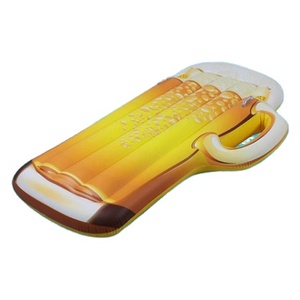 Verano piscina diversión <span class=keywords><strong>gigante</strong></span> PVC inflable cerveza taza piscina flotador balsa playa colchón de aire <span class=keywords><strong>Lilo</strong></span> - Product Image 1
