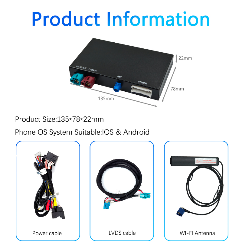 Wireless Carplay & Android Auto for BMW NBT/EVO/CIC/CCC