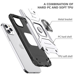 Étui de protection complet 3 en 1 pour téléphone portable pour iPhone 11 Pro, étui hybride TPU PC pour iPhone 14/13/12/12 <span class=keywords><strong>Mini</strong></span>/12 Pro/12 Pro Max - Product Image 3