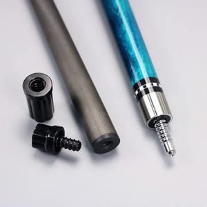 全新纯碳纤维杆台球杆 1/2 -pc 枫木握把 皮革握把 带径向接头保护器 球杆 4色 - Product Image 5