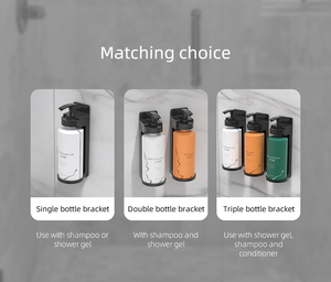 AOLQ-<span class=keywords><strong>Distributeur</strong></span> de shampooing et après-shampooing rechargeable avec étiquette, bouteilles de douche - Product Image 3