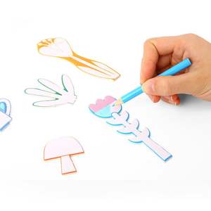 Kit mewarnai taman Puzzle beraroma Pop-out anak-anak, mainan aktivitas melukis buatan tangan seni untuk anak - Product Image 4