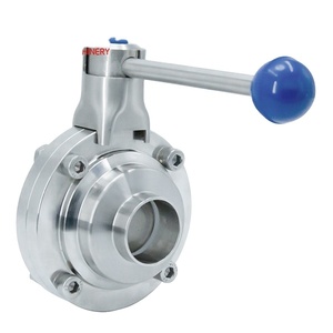 Saneamiento Grado alimenticio Grado sanitario Grado alimenticio Precio SS316L Diámetro 102 Válvula de bola de acero inoxidable tipo mariposa industrial - Product Image 6