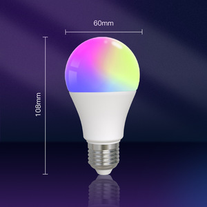 ETL Approved AC Smart Home RGBW LED A19 Bulb Remote Control Sensor SMD E27 Base Dimmable Lighting for Warehouse or Office - Product Image 4