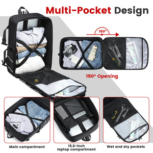 Free Sample New Outdoor Motorcycle Backpack Travel Laptop Backpack Air Tight Expandable Vacuum <b>Compression</b> Business Backpack <b>Bag</b> - Product Image 2