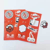 Feuilles d'autocollants en vinyle imperméables en gros, découpe à la forme, impression personnalisée de logo, feuille d'autocollants découpés à la forme pour enfants