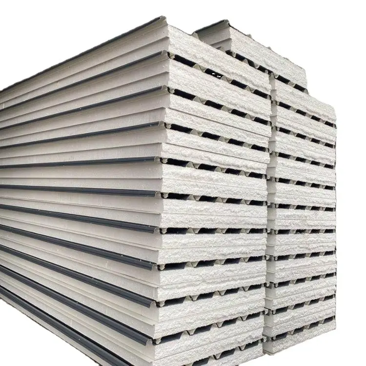 Sertifikasi CE EPS bahan bangunan panel sandwich untuk sistem dinding eksterior bangunan