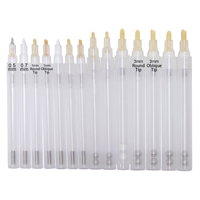 Stylo de marqueur de graffiti de peinture rechargeable vide pour plume de fibre de 0.7mm