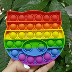 Poissons Papillons Océaniques Bleus à Bulles Arc-en-ciel, Jouet Éducatif Anti-Stress en Silicone à Piles pour Enfants 100% - Product Image 4