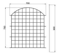 Clôture décorative en métal pour animaux de compagnie, sans creuser, facile à installer, pour jardin, clôture de jardin en fil métallique