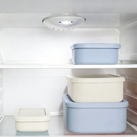 Boîte de conservation alimentaire en silicone avec couvercle, compatible micro-ondes/congélateur/four, empilable, pour repas, collations et restes