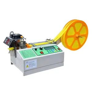 Machine de découpe automatique de sangle, coupe chaude et froide, sangle en Nylon Polyester