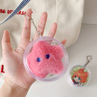 58/75 Barji Badge sac de rangement Transparent étoile Animation poupée stockage affichage pendentif sac bébé sac porte-clés