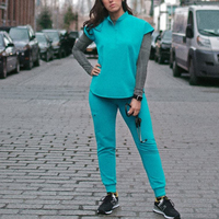 Seragam Rumah Sakit Kerah Mandarin Warna Teal Laris Manis 2026, Setelan Scrub Jogger Hijau Hunter Elastis dan Pas Badan, Sedang Diskon