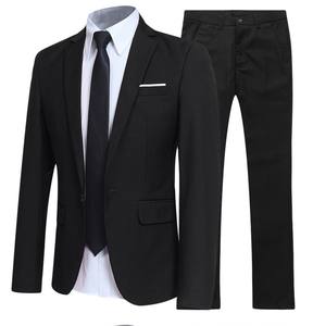 Completo <span class=keywords><strong>da</strong></span> <span class=keywords><strong>uomo</strong></span> professionale in due pezzi per ufficio, matrimonio e abbigliamento <span class=keywords><strong>da</strong></span> lavoro formale <span class=keywords><strong>da</strong></span> <span class=keywords><strong>uomo</strong></span> - Product Image 2