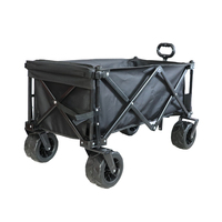 Chariot de camping en plein air robuste pliant roues universelles pliantes poignée réglable grande capacité OEM personnalisable