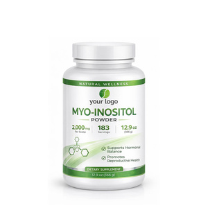 Natural Myo-<strong>Inositol</strong> <strong>Powder</strong> with Free Scoop 12.9oz Non-GMO Gluten-Free OEM Private Label Available Supply Vegan Kosher - Product Image 1