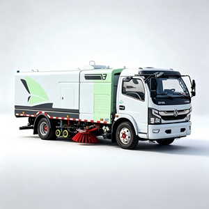 Camion balayeuse électrique haute pression pour lavage en profondeur avec rouleau de broyage intégré pour le nettoyage des taches d'huile et de boue durcies - Product Image 1