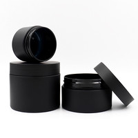 Pot en plastique PET personnalisé en usine, 50 ml, 100 ml, 120 ml, 200 ml, 250 ml, pour crème corporelle, noir, transparent, mat, givré, pour cosmétiques