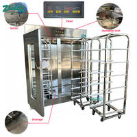Chambre de levage automatique pour 128 plateaux de pâte à pain, haute isolation, panneaux PU, 4 chariots, pour boulangerie
