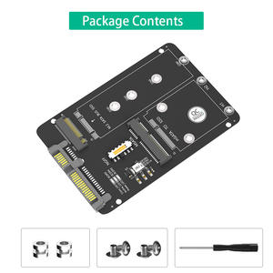 Nieuwe <span class=keywords><strong>M</strong></span>.2 NGFF/MSATA naar SATA3 2-in-1 SSD-adapterkaart 2,5 inch voorraad - Product Image 5