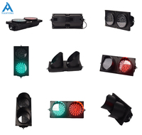 Nouveau design, feux de signalisation routière à LED rouge/verte en 2 sections, 500 mm, en matériau PC, étanches IP53, visibilité 300 m, qualité ingénieur, alimentation secteur