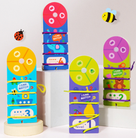 Cartes de puzzle à enfiler pour enfants, jeu d'entraînement à la pensée logique, jouet éducatif précoce, cadeau pour les tout-petits de 3 ans et plus, idéal pour la maternelle