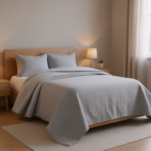 Juego de Cubrecama Reversible para Cama King, Gris, 3 Piezas, Cubrecama Acolchado de Poliéster, Ropa de Cama Moderna para el Hogar, Uso en Todas las Estaciones - Product Image 2