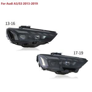 Phares LED halogènes Xenon pour Audi A3 <span class=keywords><strong>S3</strong></span> 2013-2020, lentille de projecteur, feux de jour dynamiques, feux de signalisation - Product Image 2