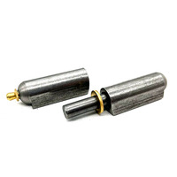 Charnière pivotante en fer moderne YPX, soudable, en forme de goutte d'eau, finition satinée, angle d'ouverture de 180 degrés pour fumoir BBQ décalé