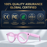 Lunettes Intelligentes Unisexe avec Appel Audio, Traducteur IA, Assistant Vocal Tactile, Lunettes de Soleil Sans Fil, Lunettes Meta