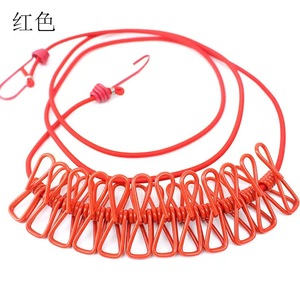 Corde à linge extensible pour le camping en plein air avec 12 pinces, corde à linge extensible de voyage, corde à linge pour chaussettes, corde à linge pour sécher le linge - Product Image 4