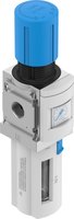 Vanne de réduction avec filtre MS6-LFR-1/2-D7-C-R-M-MPA, interface 1/2 2 MPa, purge manuelle, précision 5 m, série MS