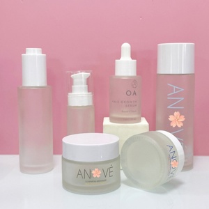Cosmetic Cream <b>Jars</b> <b>Empty</b> 50g 30g 60g 100g Body Scrub Packaging 5g 10g 15g 20g Frosted Glass <b>Jars</b> With White Lids - Product Image 5